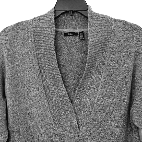 NWOT RDI Nordstrom Deep V-Neck Tunic Knit Sweater - Picture 3 of 7